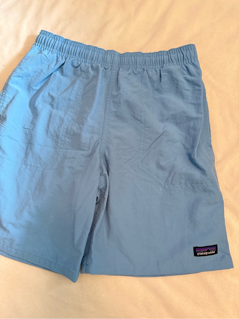 Patagonia Kids Light Blue Swim Trunks Size M/10Y